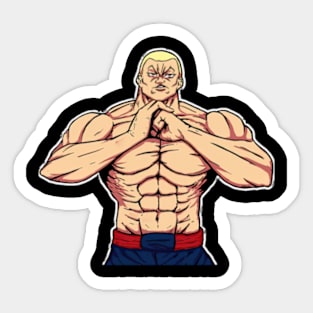 Baki Jack Hanma Badass Fanart Sticker